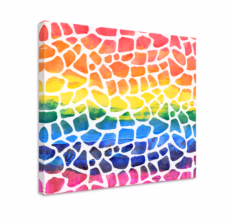 Leinwandbild obst lebhaftes mosaik arrangement - TenStickers