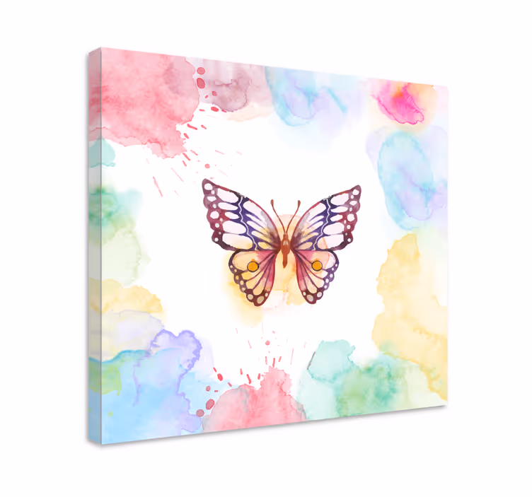 Wandbild schmetterling künstlerischer flatterer - TenStickers