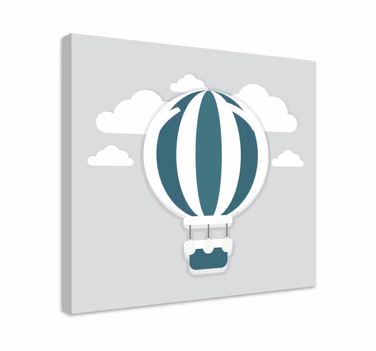 Leinwandbild Kinderzimmer heißluftballon - TenStickers