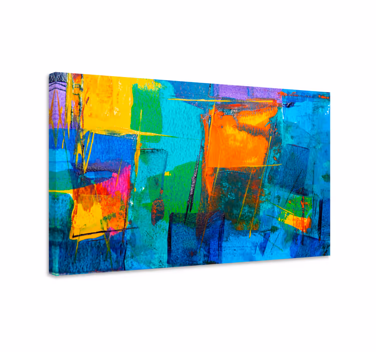 Kunst auf Leinwand Kinder malen spritzer - TenStickers