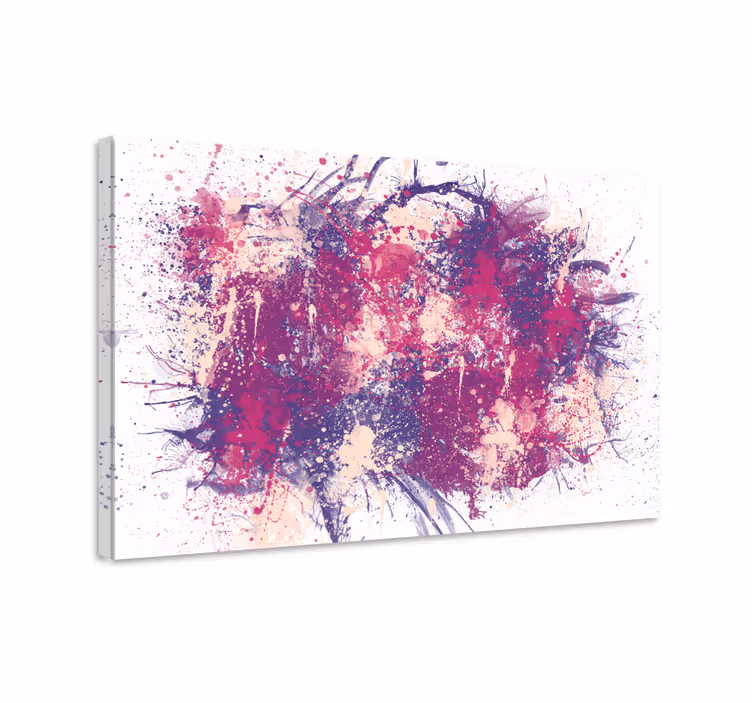 Leinwandbild abstrakt dynamischer farbsplash - TenStickers