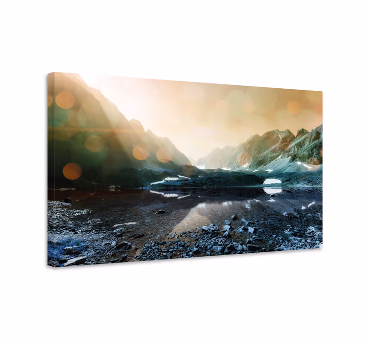 Wandbilder Landschaft Wald und see, natur - TenStickers