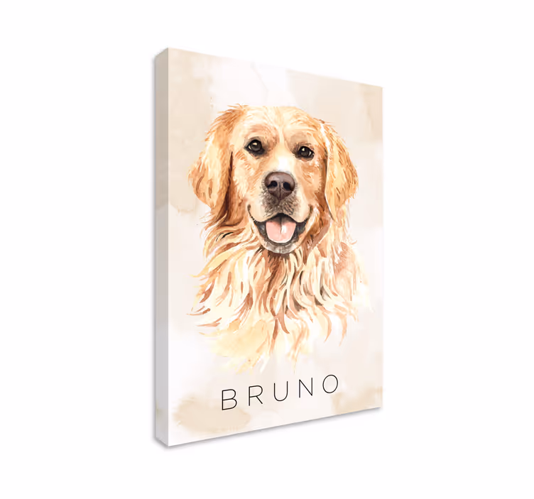 Wandbilder hunde golden retriever porträt - TenStickers