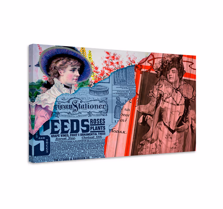 Leinwandbild elegant vintage modeporträts - TenStickers