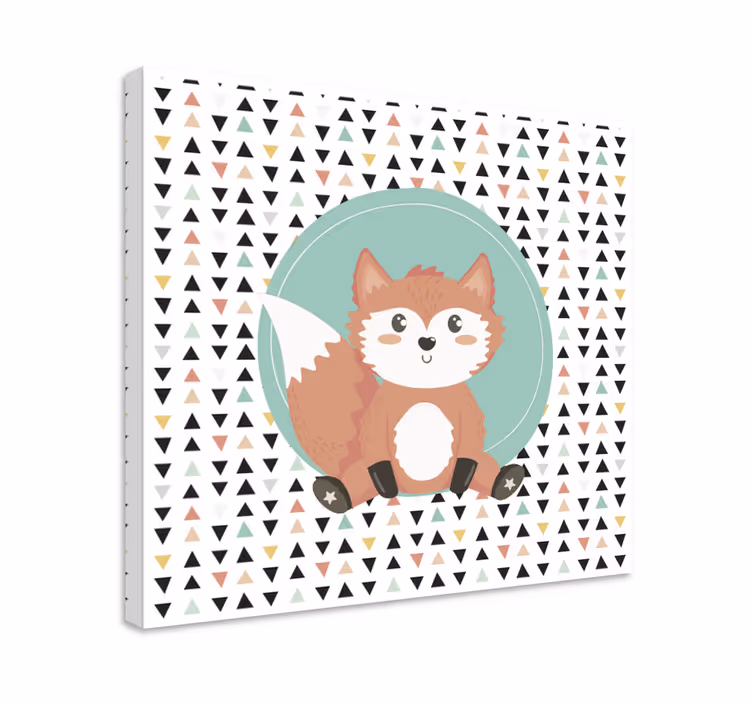 Wandbild tier fuchs charakter niedlich - TenStickers
