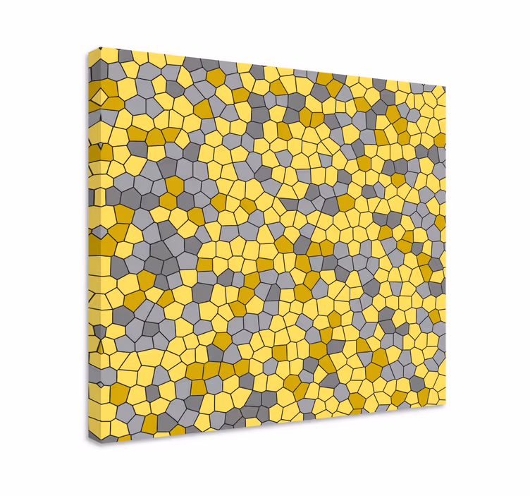 Geometrische wandbilder im wabenmuster design - TenStickers