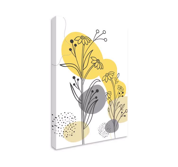 Leinwandbild mit aufwendigem botanischen arrangement - TenStickers