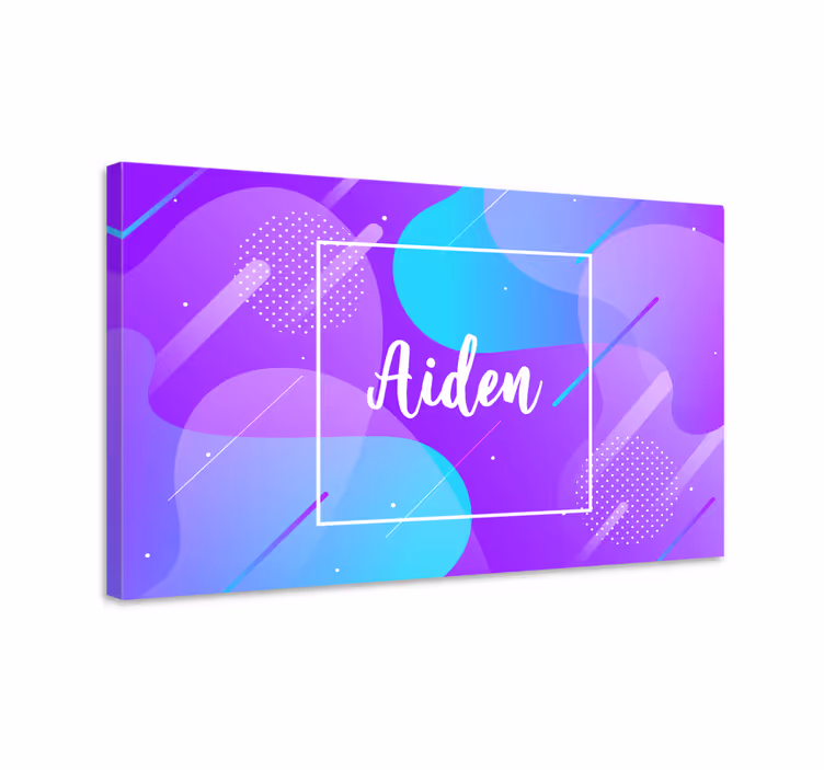 Leinwandbild mit personalisiertem namensdesign - TenStickers