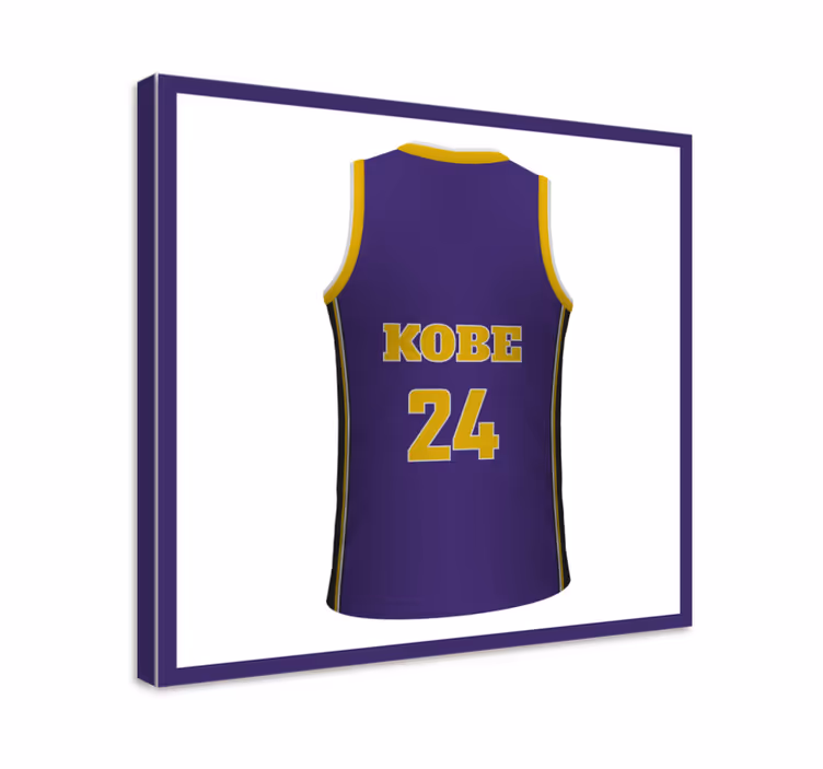 Leinwandbild Sport personalisiertes bastekball-t-shirt - TenStickers