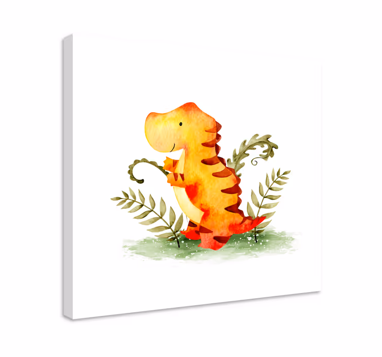 Dinosaurier wandbild charmanter baby dinosaurier - TenStickers