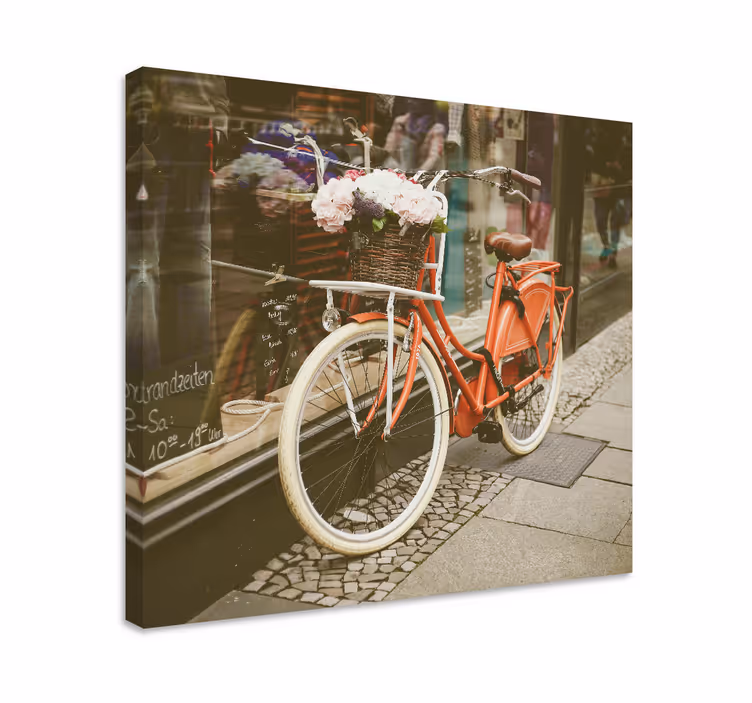 Leinwandbild charmantes fahrraddisplay - TenStickers