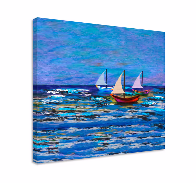 Leinwandbild Meer Zusammenfassung der regatta - TenStickers
