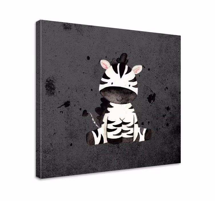 Wandbild Tier Glücklicher zebra-cartoon - TenStickers
