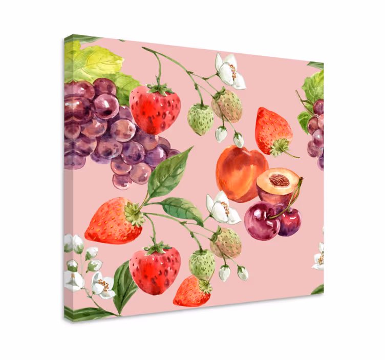 Leinwandbild obst frisches obstarrangement - TenStickers