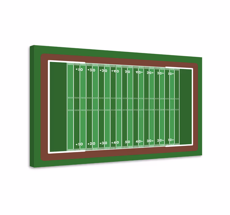 Leinwandbild für Zuhause Einfaches american-football-feld - TenStickers