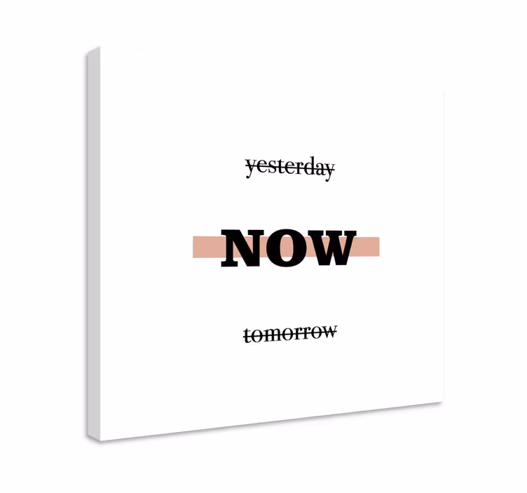 Wandbilder Motivation Gestern jetzt morgen - TenStickers