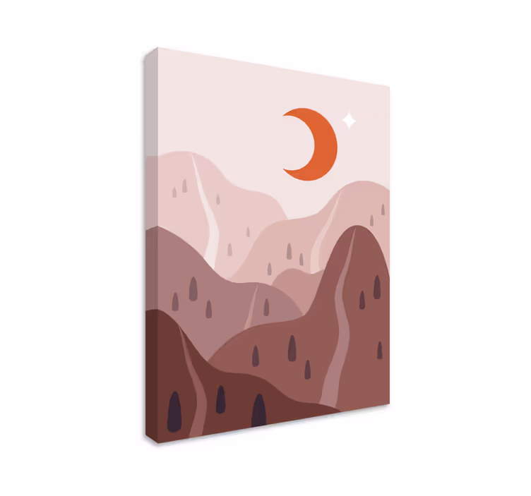 Wandbilder landschaft in bergform - TenStickers