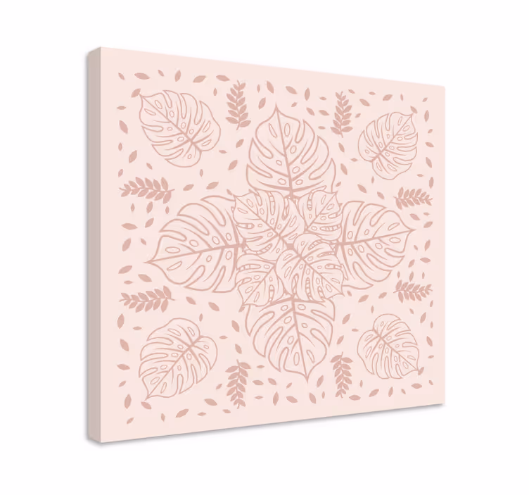 Leinwand Pflanzen botanisches monstera-muster - TenStickers
