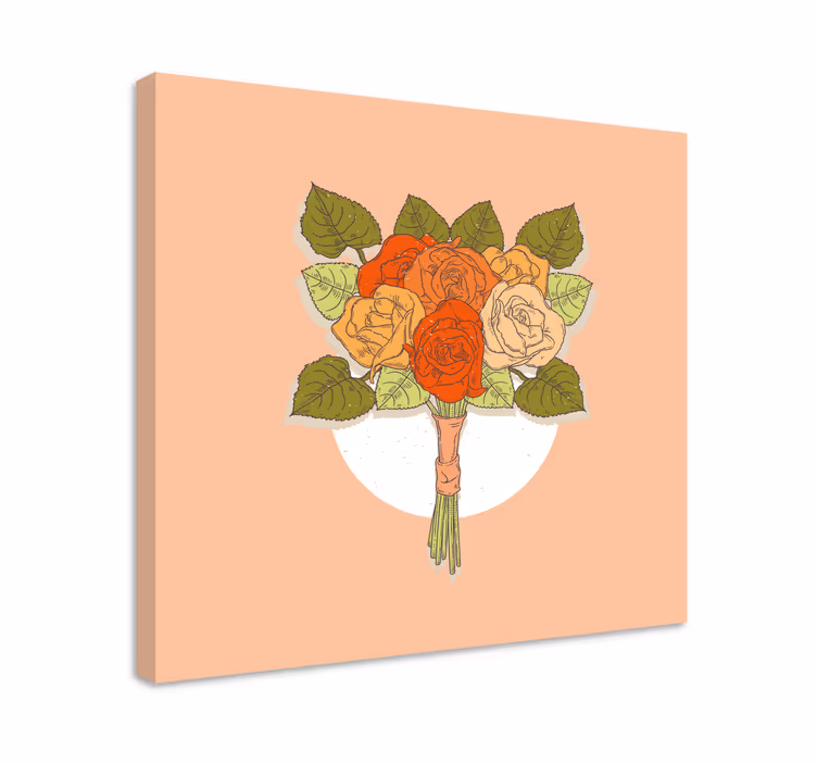 Leinwandbild bouquet von rosen - TenStickers