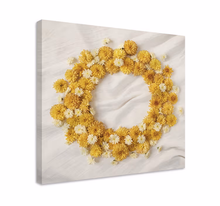 Leinwandbild Blume Gelbe wildblumen - TenStickers