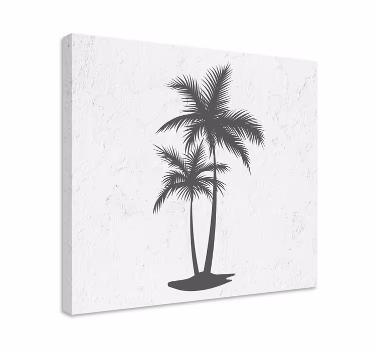 Wandbild baum hohe palmensilhouette - TenStickers