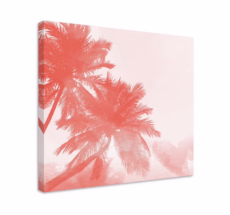 Leinwandbild palmenbaum umriss - TenStickers