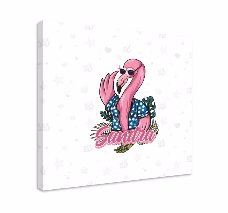 Wandbild tier im coolen flamingo-style - TenStickers