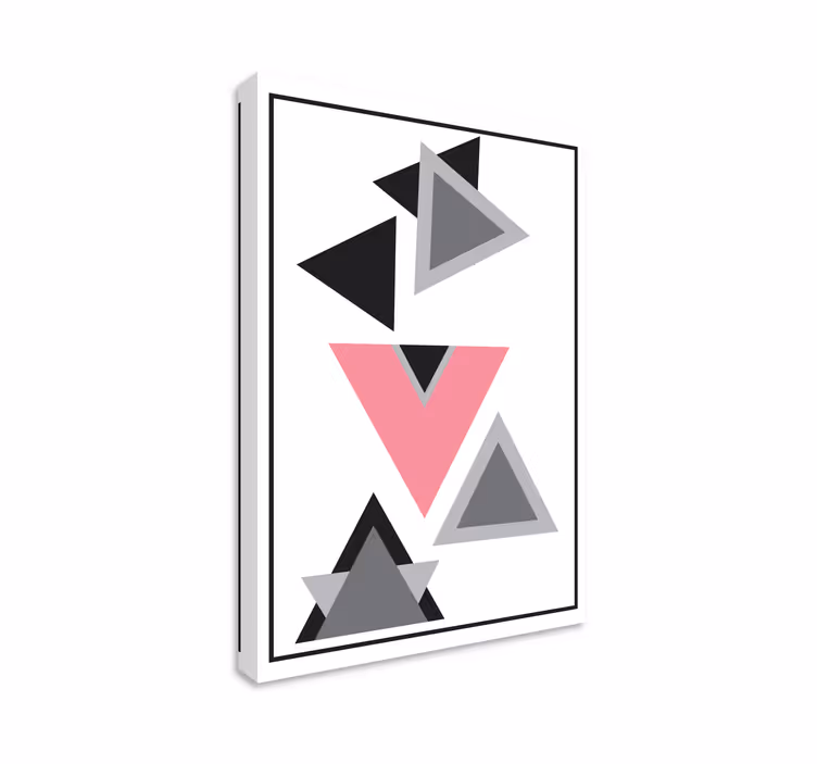 geometrische Wandbilder Dreiecke abstrakte kunst - TenStickers