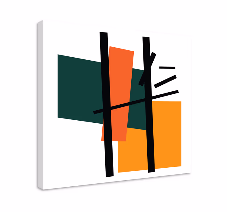 geometrische Wandbilder Quadrate und rechtecke abstrakte kunst - TenStickers