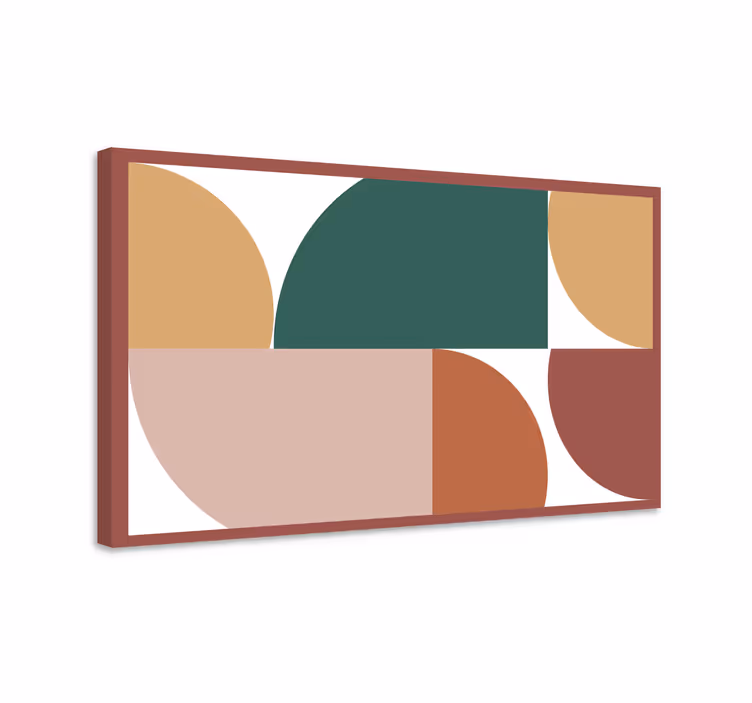Geometrische wandbilder abstrakte kreisformen - TenStickers