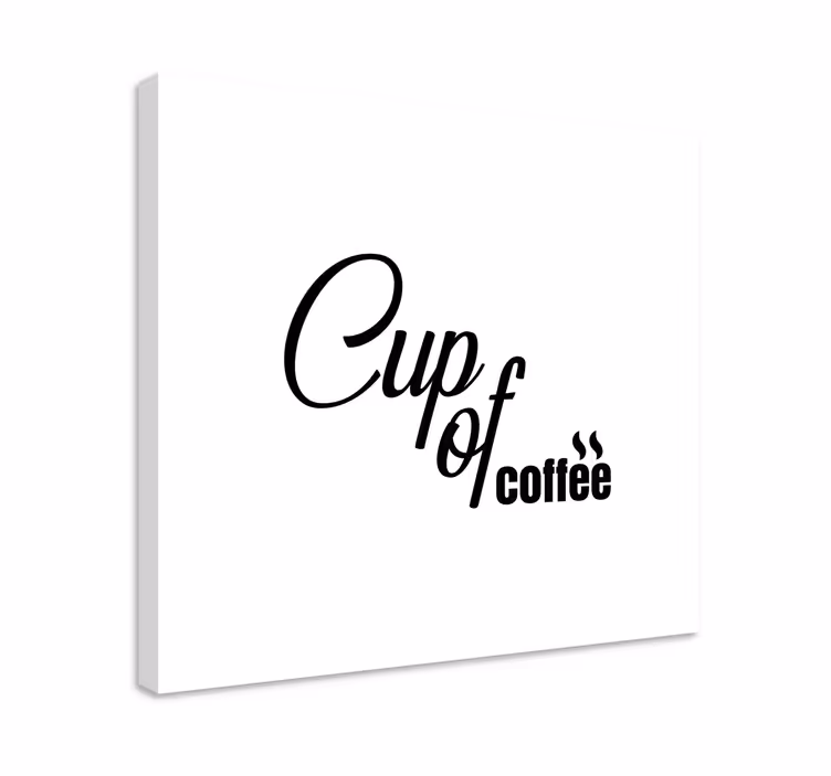 Wandbilder sprüche tasse kaffee - TenStickers