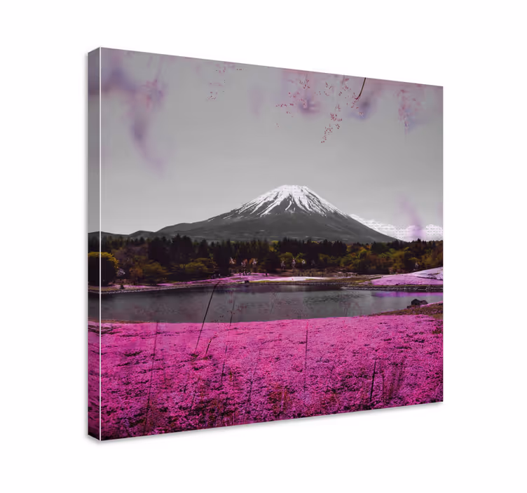 Wandbilder landschaft fuji reflexion - TenStickers