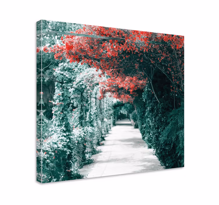 Leinwandbild Blume Gasse mit - TenStickers