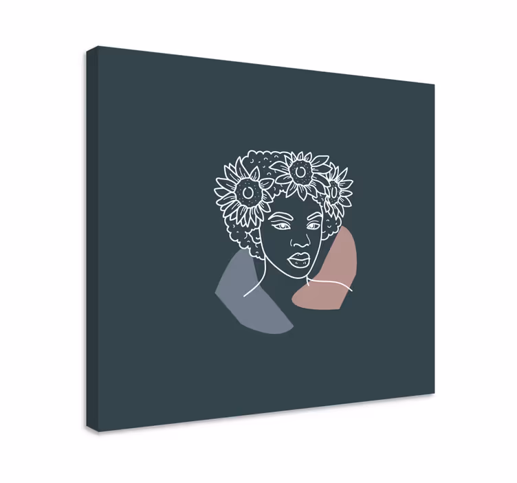 Leinwandbild mit prächtigem botanischen porträt - TenStickers