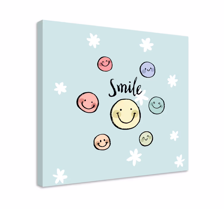 Wandbilder sprüche lächelnde gesichter kollektion - TenStickers