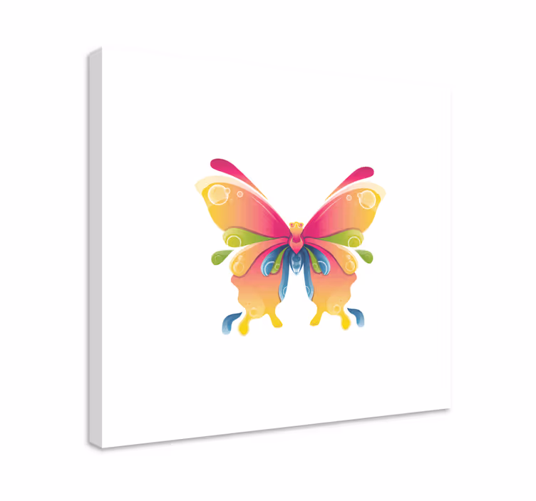 Wandbild Schmetterling weißer hintergrund - TenStickers