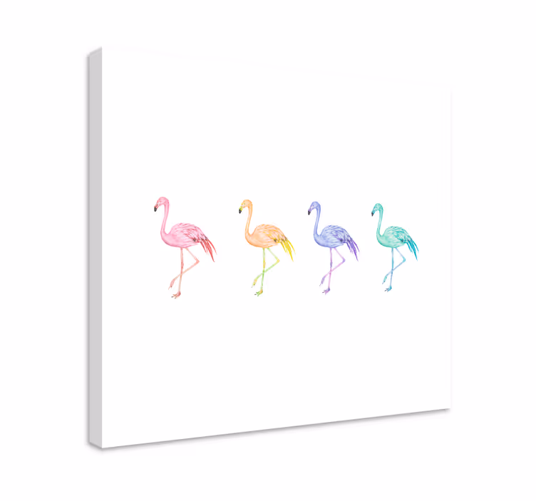 Leinwandbild vogel diverse flamingos kollektion - TenStickers
