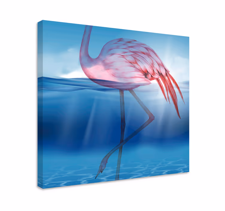 Wandbild Wohnzimmer Unterwasserdesign von flamingo - TenStickers