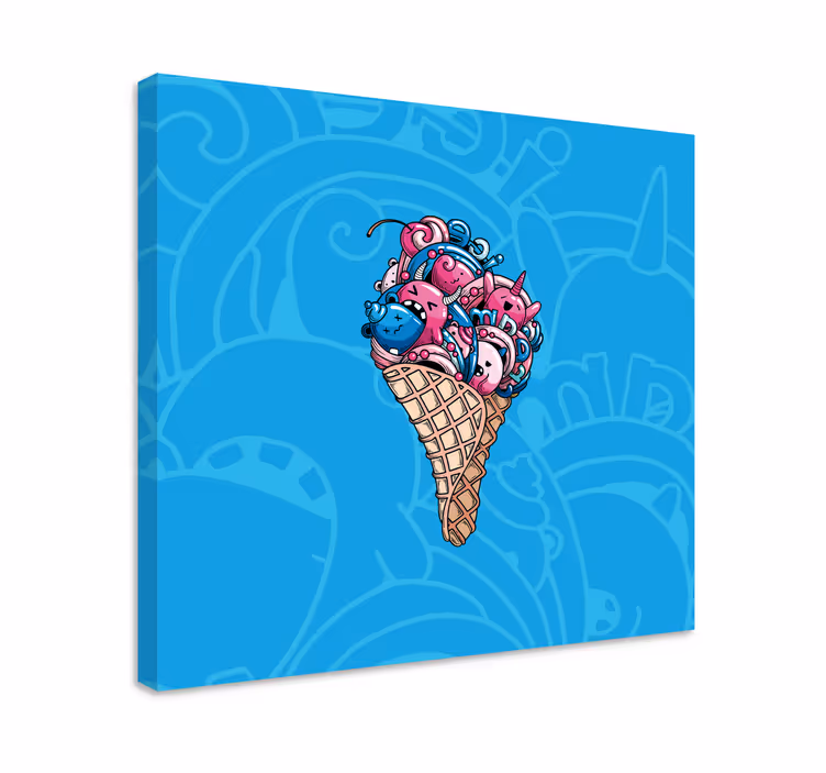 Wandbilder modern Schönes eis-graffiti - TenStickers