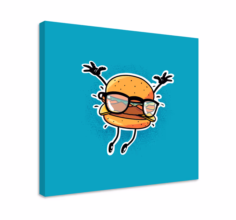 Wandbilder sprüche glücklicher burger charakter - TenStickers