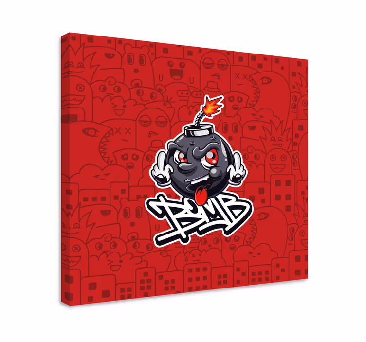 Wandbilder modern Beute babybombe graffiti cartoon - TenStickers