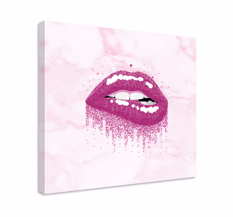 Wandbilder modern Abstrakte lippenrosatöne - TenStickers