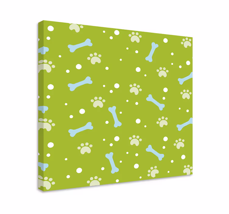 Wandbilder hunde pfotenabdruck muster - TenStickers