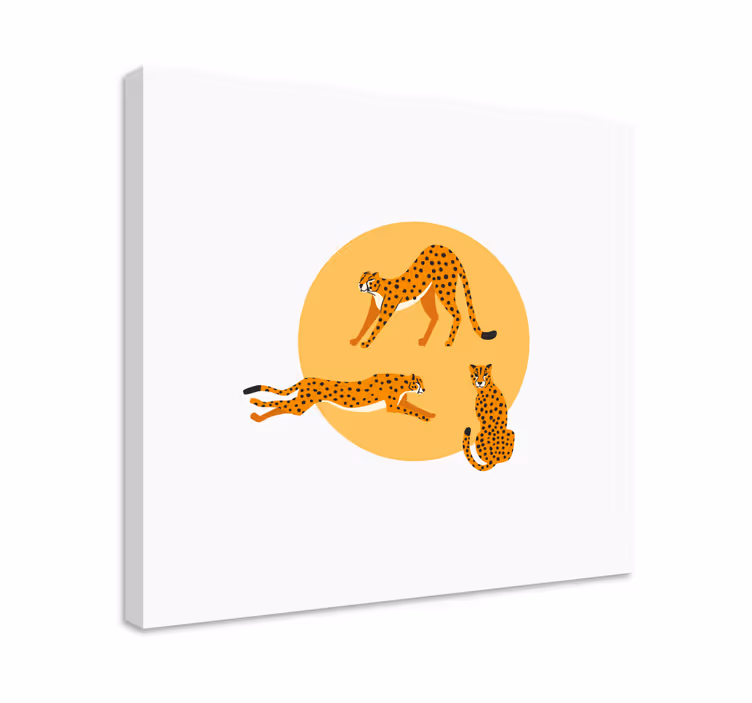 Wandbild tier gepard trio - TenStickers
