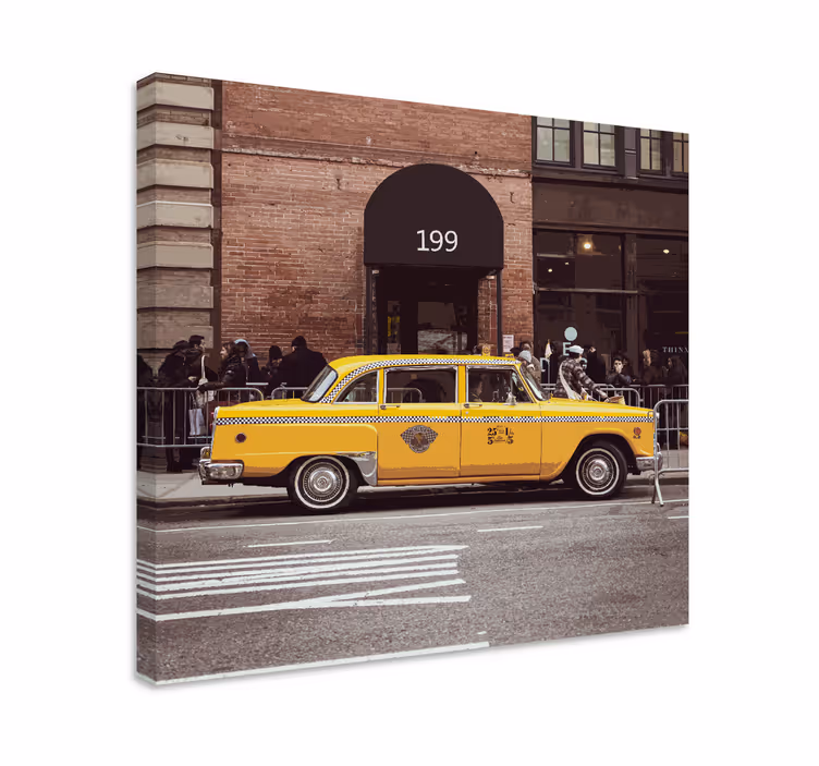Leinwandbild gelbes taxi cab - TenStickers