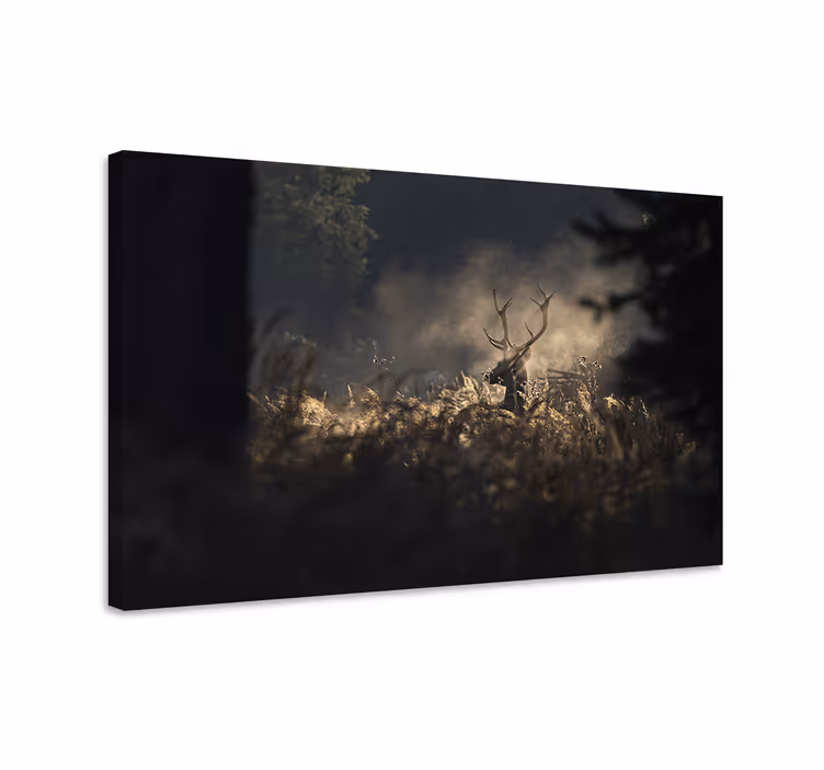 Hirsch bild leinwand edle hirsch silhouette - TenStickers