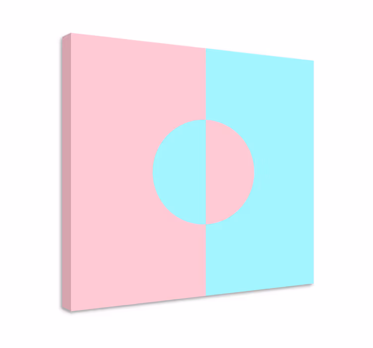 Geometrische wandbilder kreis und teilung - TenStickers