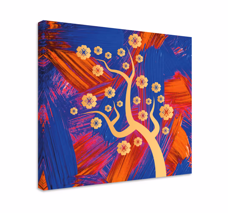 Leinwandbild blühender baum - TenStickers