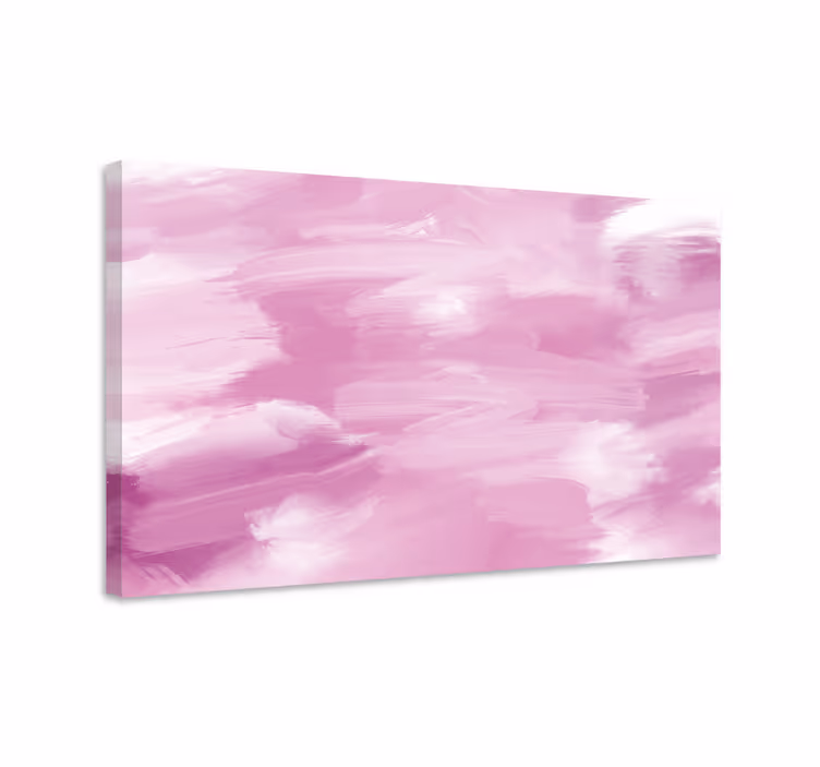 Wandbild Schlafzimmer Pastellrosa malerei - TenStickers