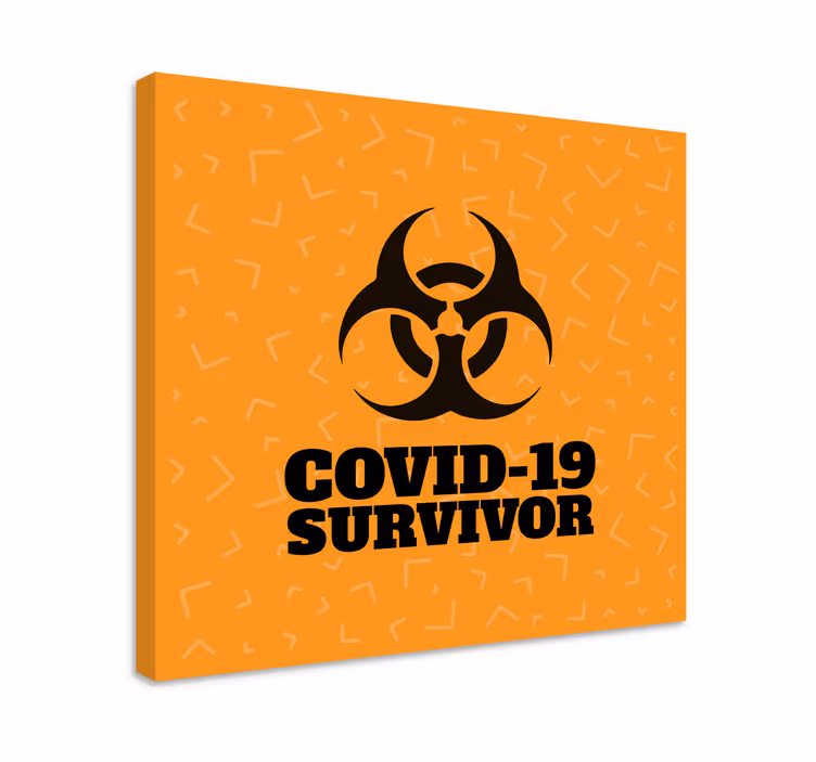 Wandbilder Sprüche Covid Überlebender lustiges Design - TenStickers